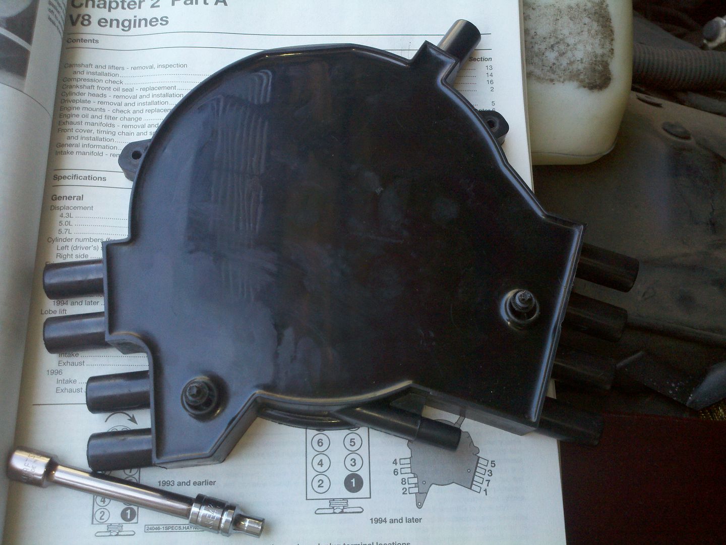 95 Caprice LT1 dist, cap, rotor, water pump and belt replacement